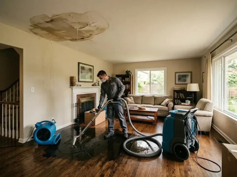 attic-pipe-burst-ceiling-drip-008 — frequently asked questions, Water Damage Restoration & Carpet Care in Centerton, AR